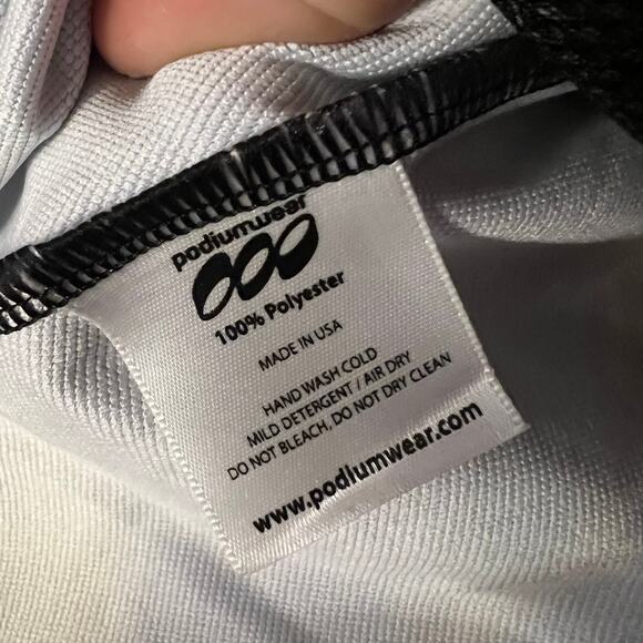 Podium Wear Jacket Womens Large Biathalon ASC Zip Performance Blue Coat - Picture 4 of 7